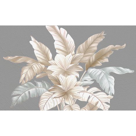 Papier peint panoramique - Plantes tropicales - 130 cm x 81 cm (1/2)