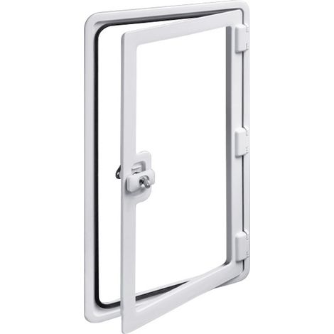 Portillon extérieur 375 x 305 mm pour caravane et camping-car (1/4)