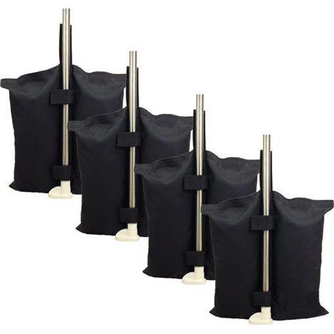 Hochleistungsfähiger, industrietauglicher Gewichtssack mit Doppelnaht für schwarze Faltpavillons (1/5)