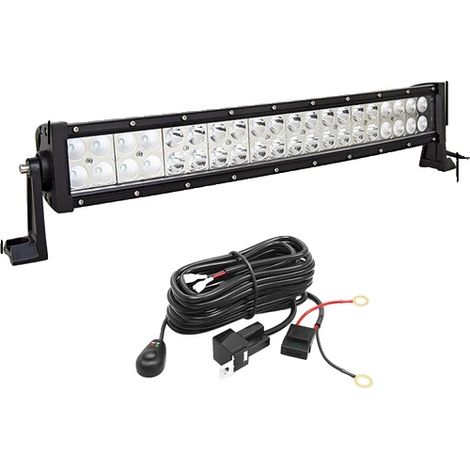 Barra luminosa a fascio combinato, resistente alle intemperie, 120W con kit di cablaggio. (1/2)