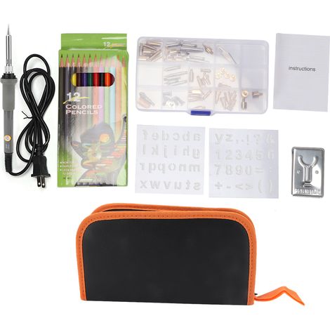 Kit de fer à souder électrique réglable en température avec 53 pointes grises, prise américaine 110V (1/5)