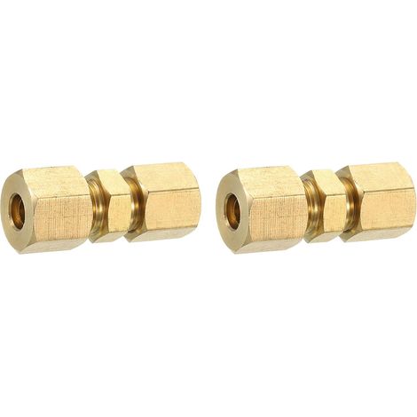 2Pcs Raccord À Compression En Laiton Raccord De Tube OD 5mmx6mm (1/5)