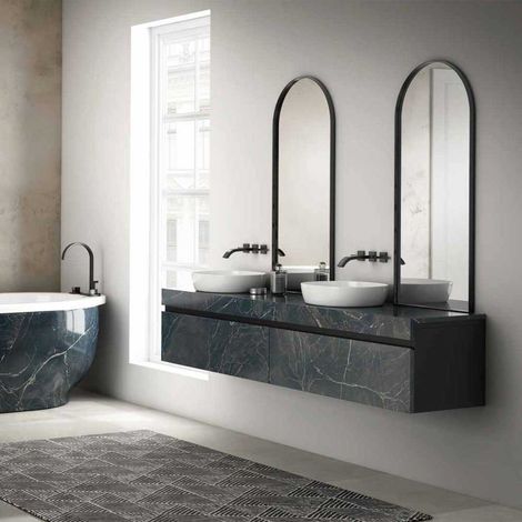 Espejo Marco Metal Butan Sistema Antivaho 60X80 - Aquore