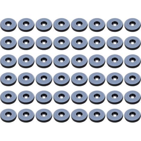 Patins Meubles,Lot de 48 patins de meubles ronds en téflon,Anti-vibration Patins Glisseurs pour Meubles - 19 mm,(Ronde) (1/4)