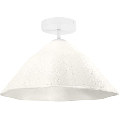 OSRAM Plafonnier Decor Lotus Leaf blanc en métal et papier mâché, E27, 396 mm de diamètre, abat-jour en matériau recyclé, durable grâce à sa source lumineuse remplaçable, montage facile (1/5)