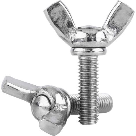 Vis à Oreilles, 5 Pcs 304 Boulon Papillon Aile Vis à Main Boulons Filetées M616mm (1/5)