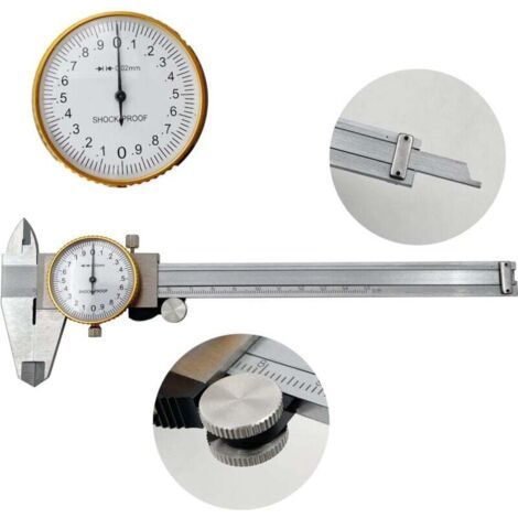 Etrier avec tableau de bord Acier inoxydable 150mm / 6” Livré avec boîte Longueur réglable
