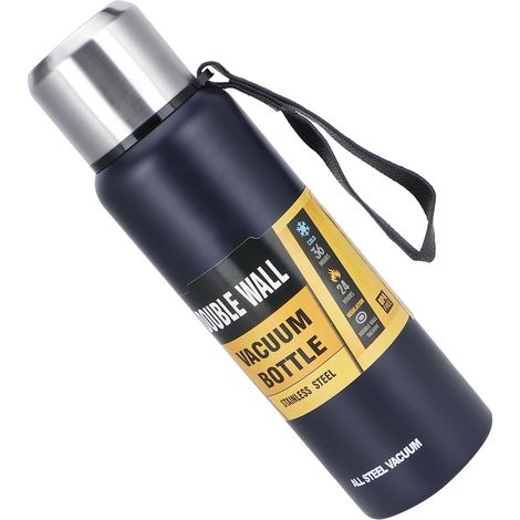 Bidon Isotherme 304 Inox 1L Grande Capacité Portable pour Randonnée et Pique-nique (1/5)