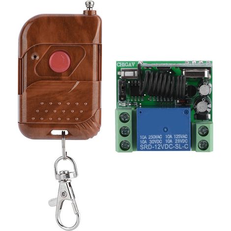 Relais de commande à distance sans fil multifonction 12 V, monocanal 433 MHz (1/5)