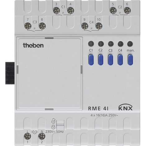 Módulo de extensión theben KNX relés 4 canales compacto