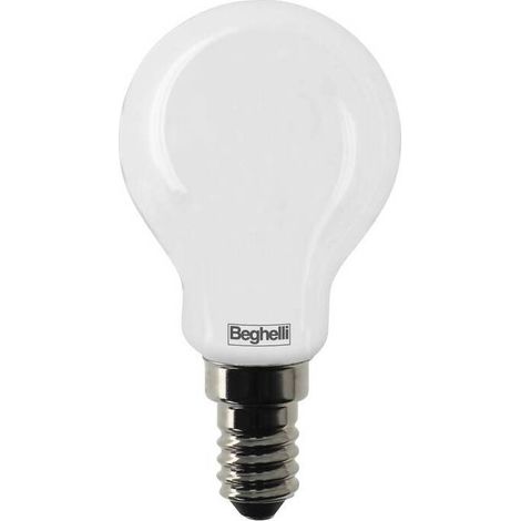 10 x BEGHELLI LED TV SFERA E14  5W 56541 CALDA 3000K