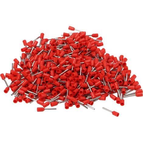 1000 pièces embouts isolés à sertir cuivre pour fil électrique AWG 22 connecteurs à pinces E0510 (1/5)