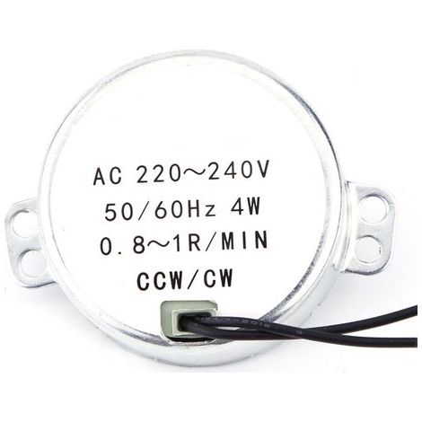 1 moteur synchrone 220-240 V AC à engrenages 4 W CW/CCW (0,8-1 tr/min). (1/5)