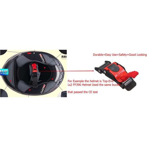 Boucle de serrage rapide pour casque de quad/moto Suzuki (1/4)