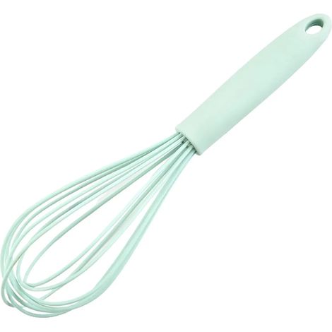 Batidor de varillas antiadherente de 25 cm (10 pulgadas), mango de PP fácil de limpiar, material de silicona, batidor de leche, ayudante de cocina, un gran aliado en la cocina. (1/5)