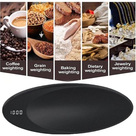 Minibalanza portátil de gramos Balanza digital de cocina Precisión 0,1 gramos Balanza de bolsillo Minibalanza para café (1/5)