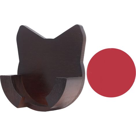 Portafiltro universal de madera para montaje en pared, compatible con soportes de filtro de 51 mm, 53 mm y 58 mm. Se monta con adhesivo de doble cara. (1/5)