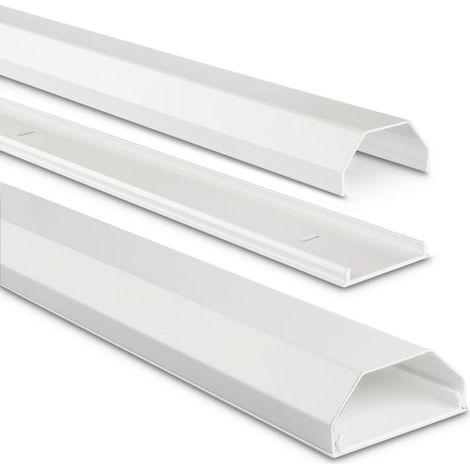hama Hama 00220989 Alu-Kabelkanal, eckig, 110 x 5 x 2,6 cm, Weiß (1/5)