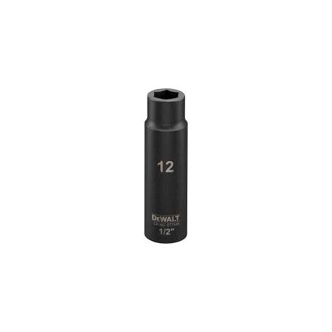 Clé à douille DEWALT longue 12mm 1/2 résistante aux chocs (1/2)
