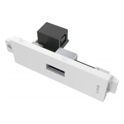 Vision tc3-usba Piastra da USB a parete - Chiave di presa bianco (1/3)