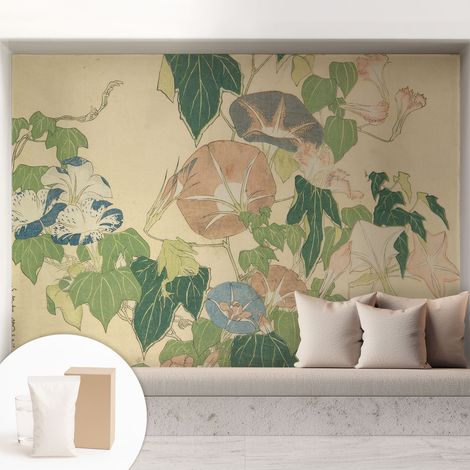 Carta Da Parati - Murale Alla Moda Decorazione - Camera Da Letto - Con Colla Gratuita Eleganza floreale 208x146 cm (1/5)