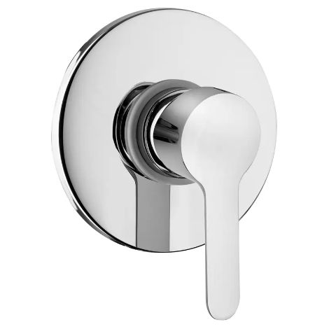 Badewannen-Brausebatterie mit Handbrause und Umsteller aus verchromtem Messing – Grohe Eurosmart (1/2)
