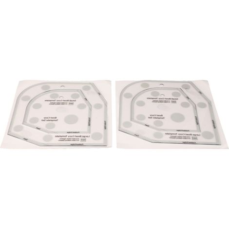 2 Pcs Bowl Cozy Template Acrylic Exquisite Bowl Wrap Sewing Template DIY Handicrafts for Household Sewing (1/5)