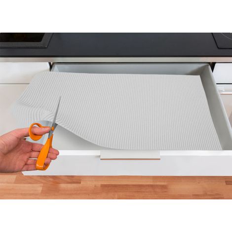 Tappetino Gommato Antiscivolo Multiuso Per Cassetti e Superfici Colore Bianco, misura65x200cmcoloreBianco (1/4)