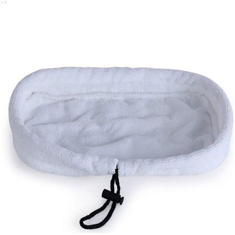 5er-Pack universelle, waschbare Ersatz-Mikrofaserpads für Dampfmopp, 27 x 16 cm (weiß),