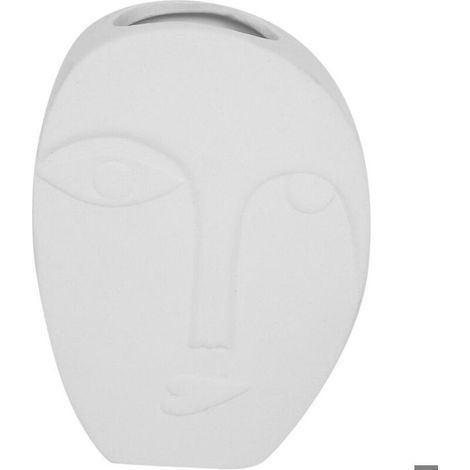 Vase simple en céramique à motif de visage, ornement, panier à fleurs, pot, décoration, vases de chambre - A (1/5)