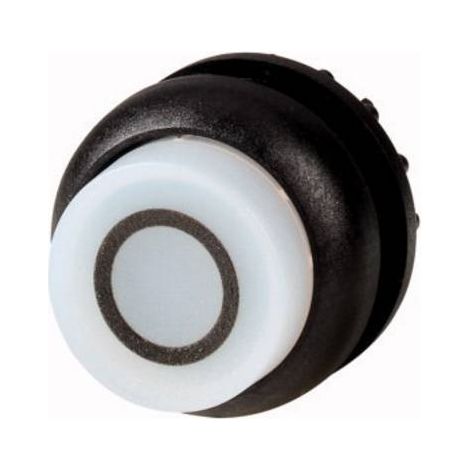 Bouton-poussoir lumineux saillant blanc 0 à rappel EATON M22S-DLH-W-X0 (1/2)