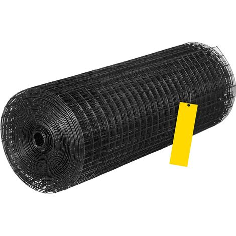 Grillage métallique 48 x 50 pouces, mailles 1 x 1 pouce, acier galvanisé recouvert de vinyle calibre 16, pince et gants inclus (1/5)