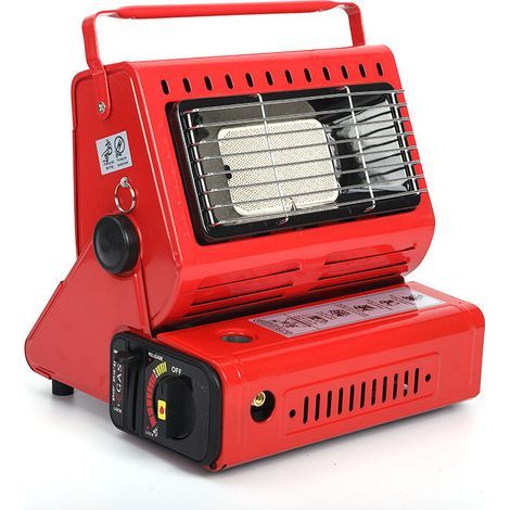 Chauffage à gaz céramique portable pour extérieur – Allumage piézoélectrique – Corps pivotant et régulation de température – Camping, caravane, tente (1/5)