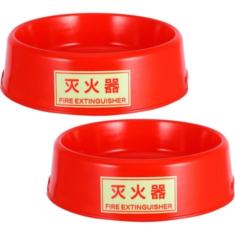 pour extincteur support en plastique fluorescent 2 pièces (1/5)