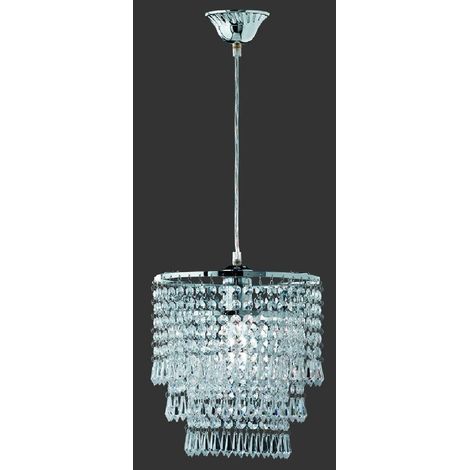 Trio lighting italia sospensione orient tonda strass r1147-06 (1/6)