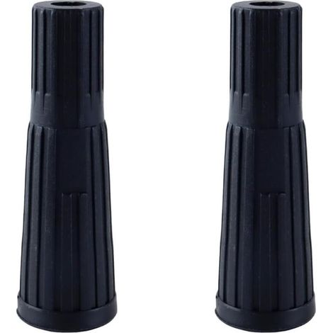 Adattatore telescopico in 2 pezzi, con estremità conica filettata, testa filettata universale standard in plastica, adatto per rulli da pittura, raschietti e aste telescopiche.