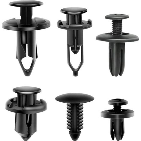 190 clips para automóviles, clips de remache de plástico para reparación de automóviles, sujetadores de remache de plástico, clips de remache de plástico universales para paneles y molduras de puertas (1/5)