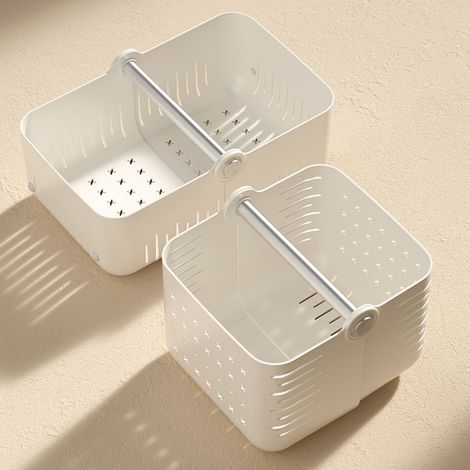 Panier de rangement pivotant et pliable INS, grand format, portable, avec système de drainage, pour organiser et trier, idéal pour les pique-niques en extérieur. (1/5)