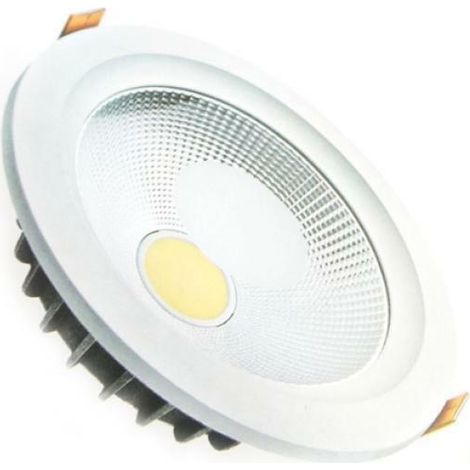 Faretto led incasso 40w rotondo fari led da incasso cob con molle e driver incluso 3000k