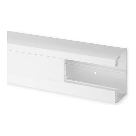 Goulotte d'installation TA-C45 90x55mm - Barre de 2m - 1 compartiment - Blanc (1/2)