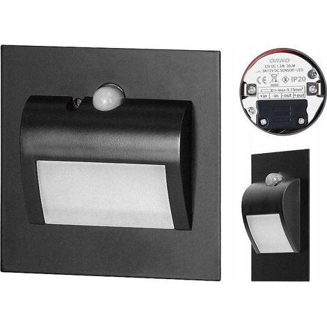 Orno DRACO LED Neue Wandeinbauleuchte schwarz 75 mm (1/3)