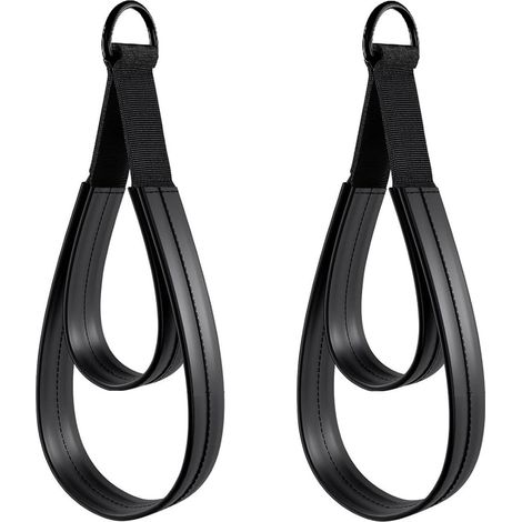 1 paire de sangles de pilates avec anneaux en D à double boucle pour étirements, exercices à double boucle (1/5)