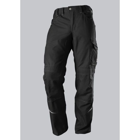 BP Komfort-Arbeitshose mit Reflex und Kniepolstertaschen, schwarz, Gr. 50, Länge n (1/3)