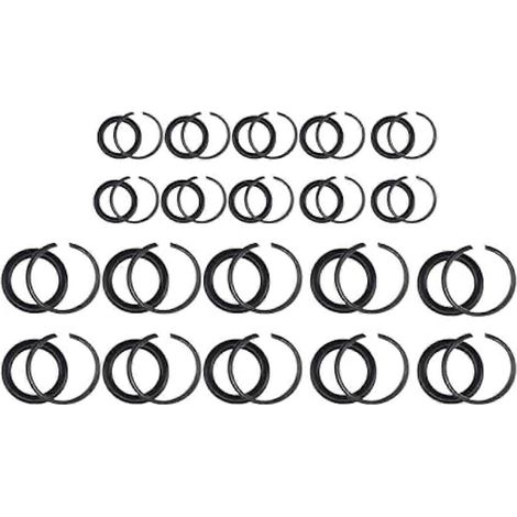 Kits de bagues de retenue pour clés à chocs 1/2 po et 3/8 po (10 + 10 jeux) (1/5)