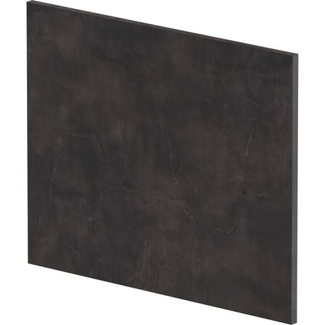 1700mm Chartley L Shape Square End Bath Panel - Textured Matt Metallic Slate