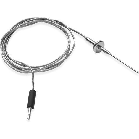 WEBER THERMOMÈTRE ALIMENTAIRE ULTRA-FIN AVEC CÂBLE, POUR ALIMENTS DÉLICATS, POINTE COURTE, EN ACIER INOXYDABLE, JUSQU'À 300 C (3