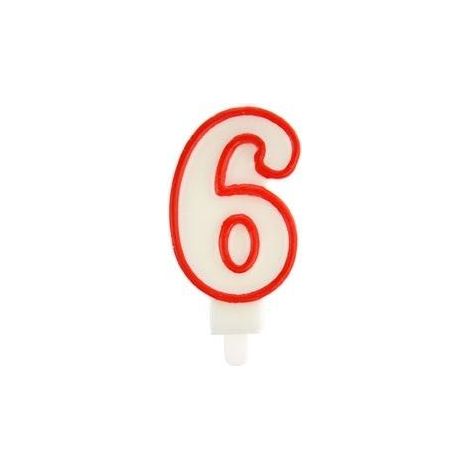 Vela 6 roja
