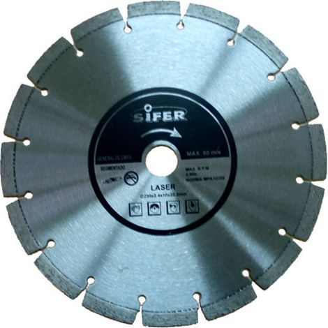 Disco Diamantato Segmentato Laser Sifer 115 Platorello da 10 mm 11510