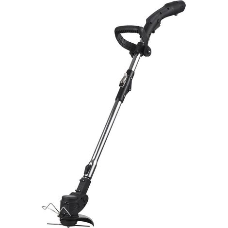 Coupe Bordure sans Fil avec Batterie, 12V Taille Haie Telescopique Débroussailleuses avec Batterie et Lame de Rechange Tête Réglable et Poignée Télescopique pour Pelouse Jardin Terrain Agricole (1/5)