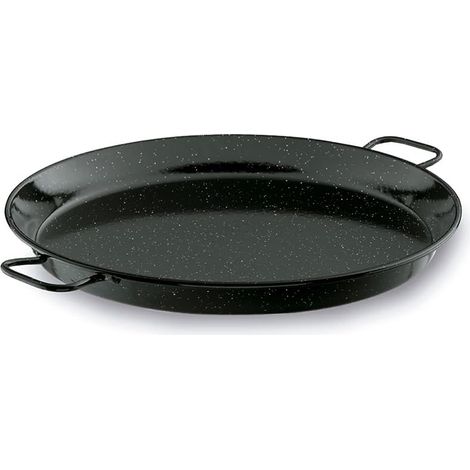 Padella per paella Valenciana, diametro 38 cm - Padella in ferro smaltato e 2 manici adatta per forno e gas. Ideale per cucinare e servire la paella (1/5)